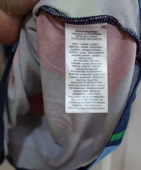 Ralph Lauren Women's  Top Size M Mock Wrap Retro Funky Colour And Pattern - Picture 6 of 8